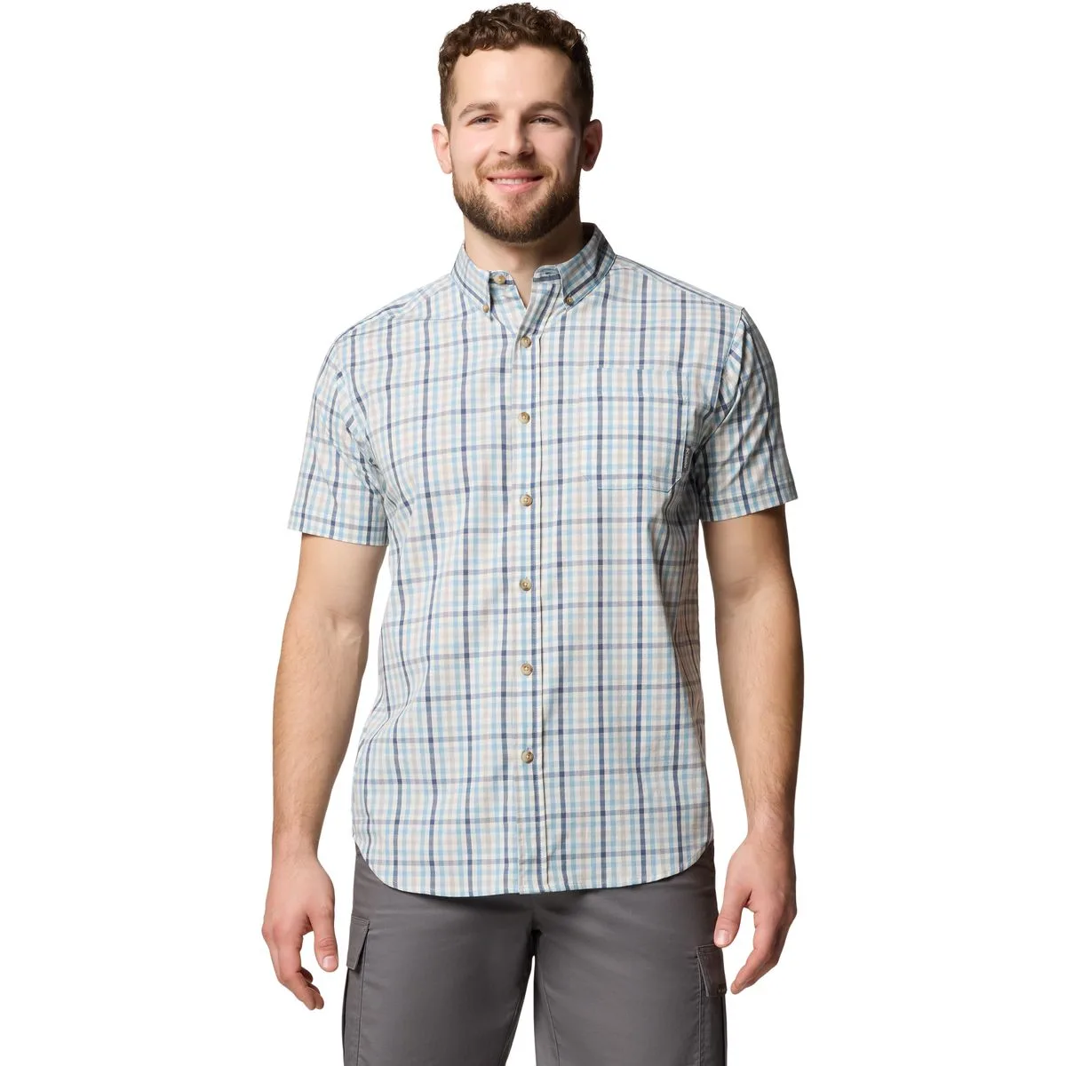 Rapid Rivers II Herren Hemd, blau XXL