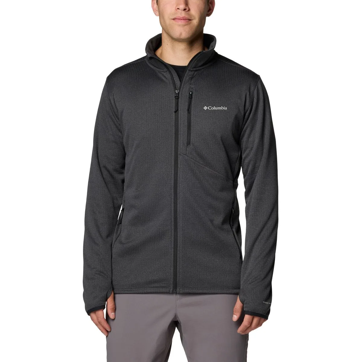 Park View Fleece Full Zip Herren Rollkragenpullover, schwarz XXL