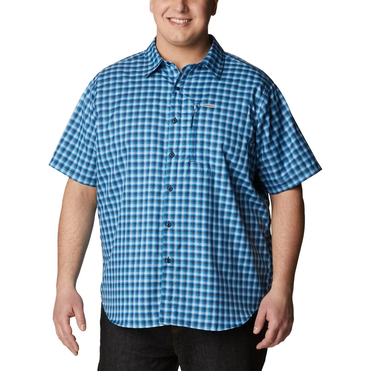 Silver Ridge Utility Lite Novelty Herren Hemd, blau 1X