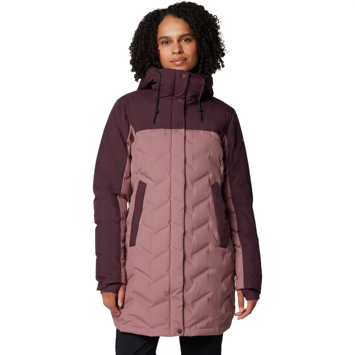 Mountain Croo III Mid Down Damen Jacke, rot XL
