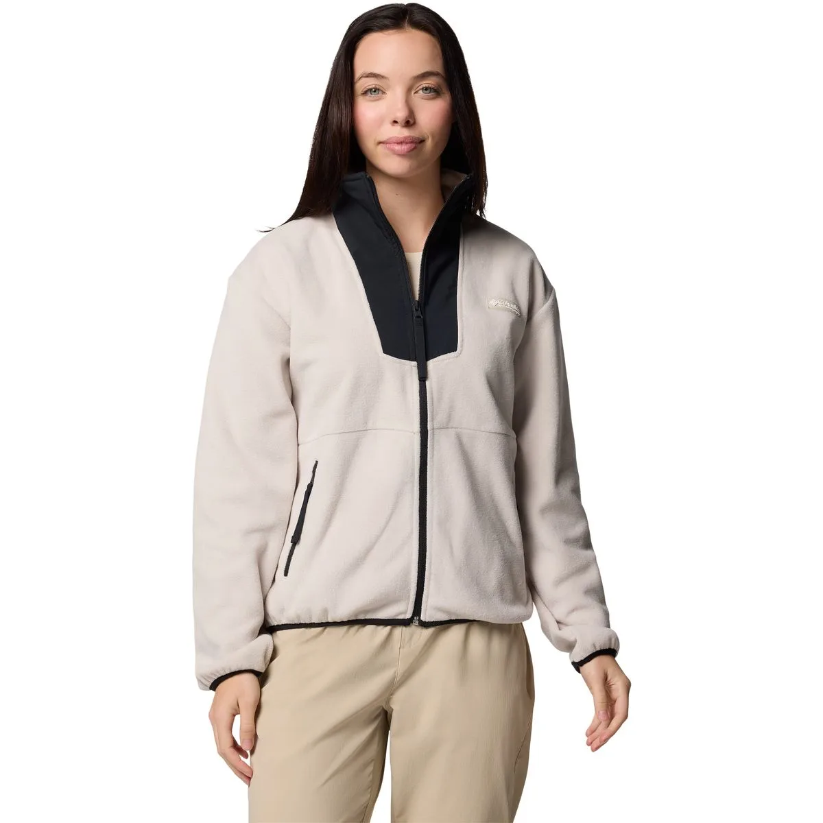 Sequoia Grove Full Zip Fleece Damen Rollkragenpullover, braun XL