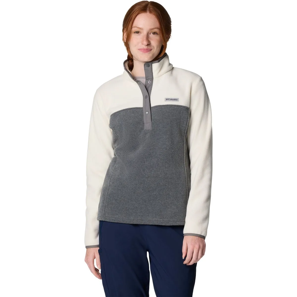 Benton Springs 1/2 Snap II Damen Rollkragenpullover, grau L