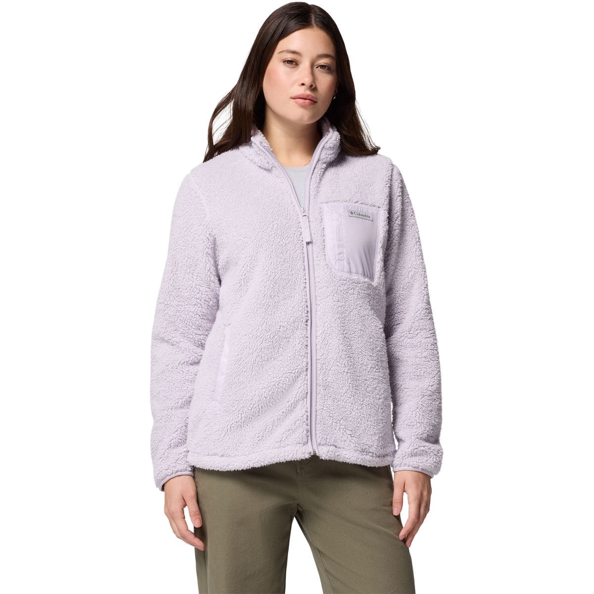 West Bend Full Zip II Damen Rollkragenpullover, lila L