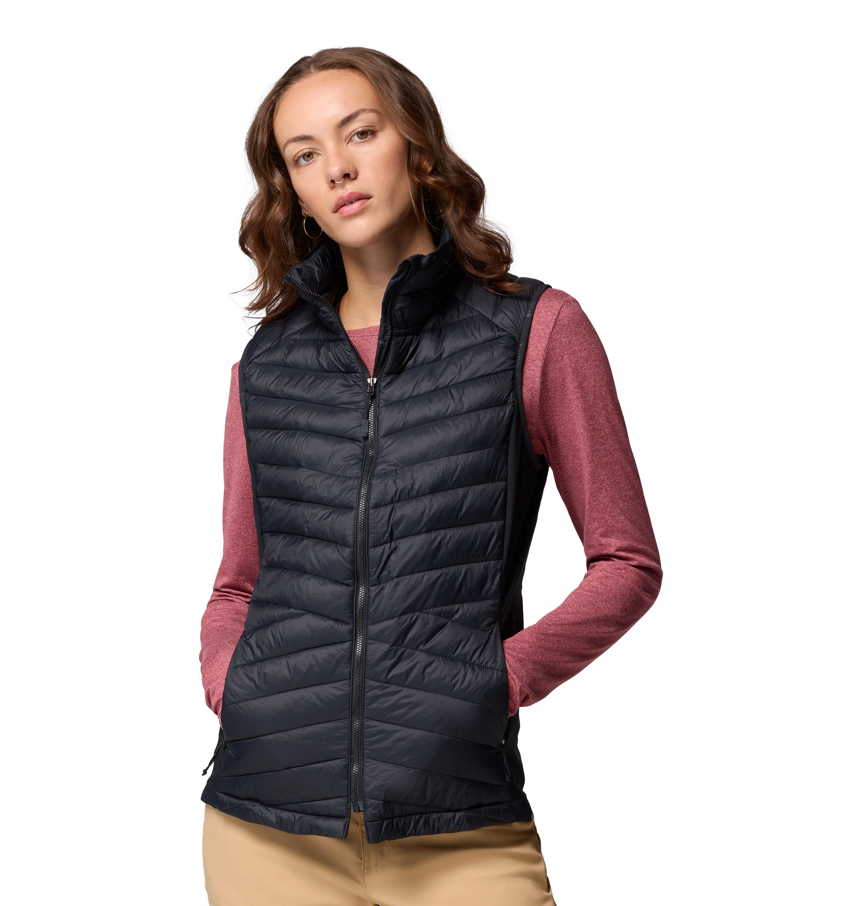 Powder Pass III Hybrid Damen Weste, schwarz M