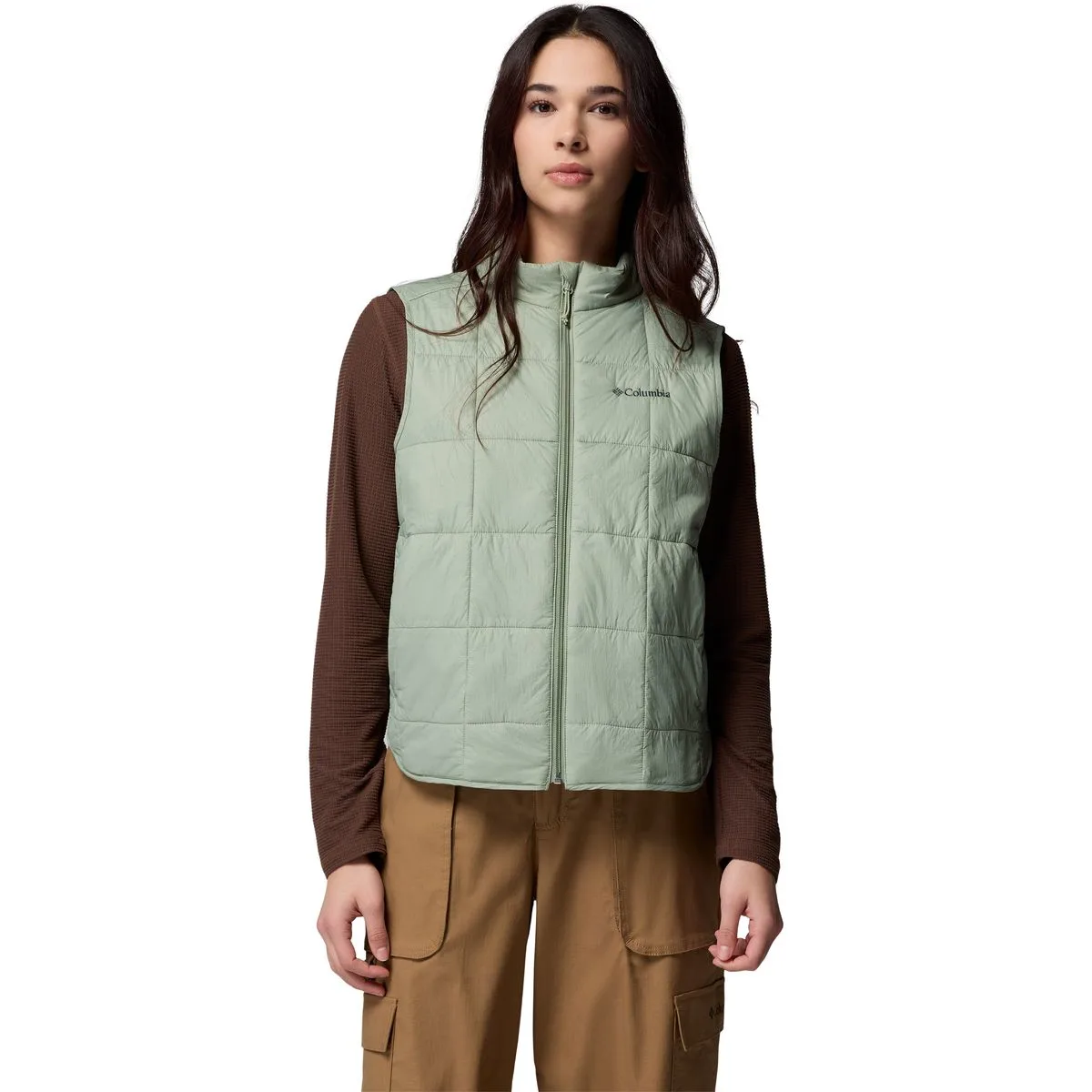 Sienna Hill Quilted Damen Weste, grün L