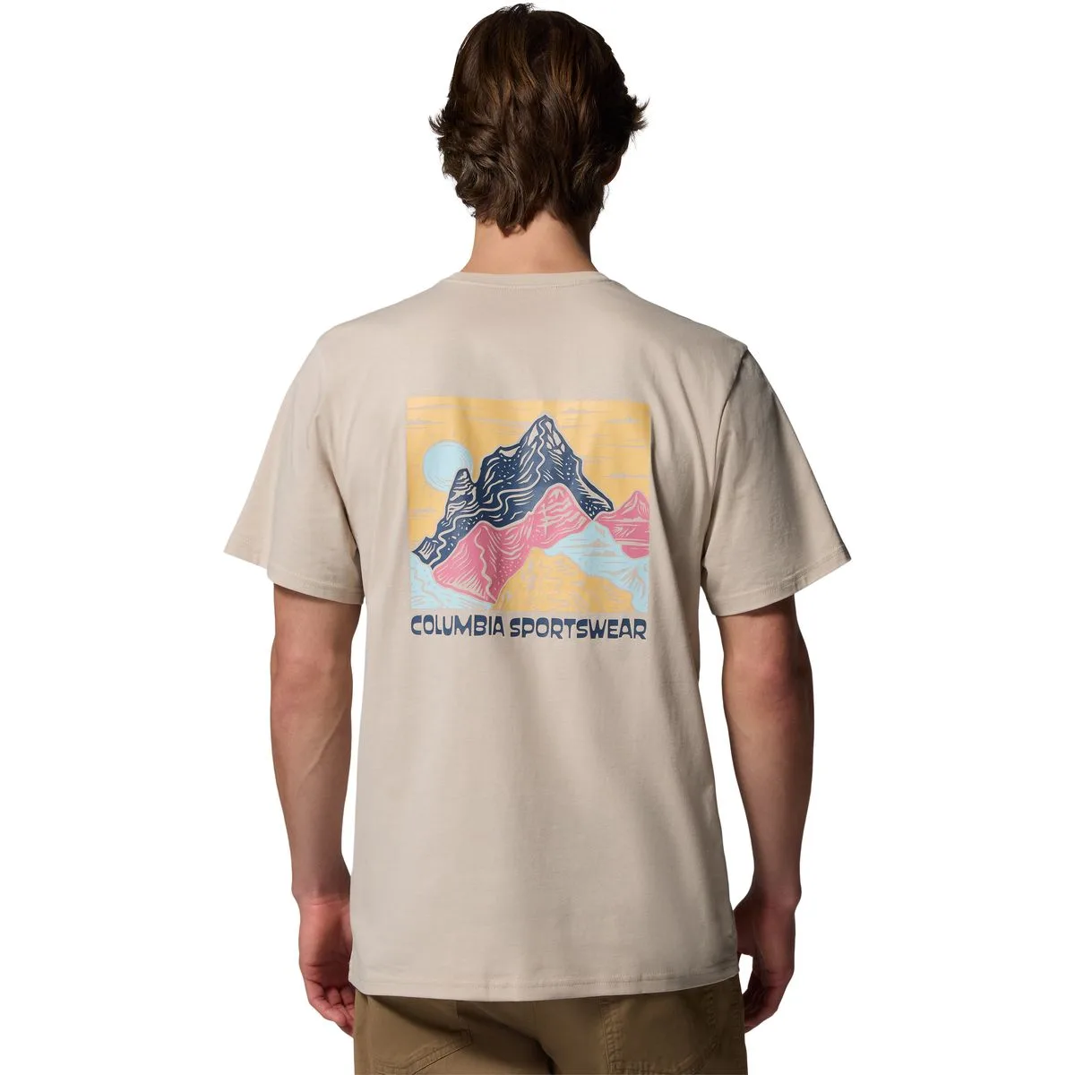 CSC Outdoor Back Graphic Herren T-Shirt, braun L