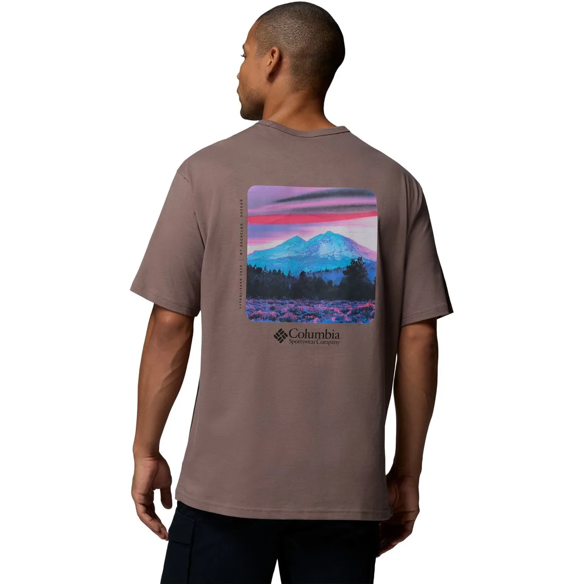 CSC Heavyweight Back Graphic Herren T-Shirt, braun M