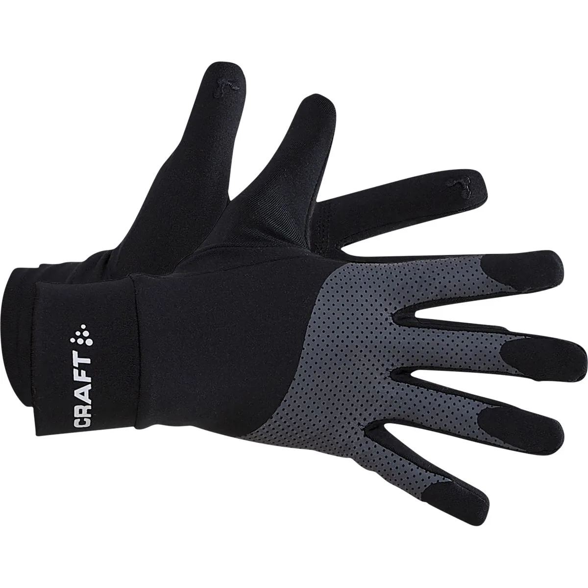 ADV Lumen Fleece Fingerhandschuhe, schwarz S