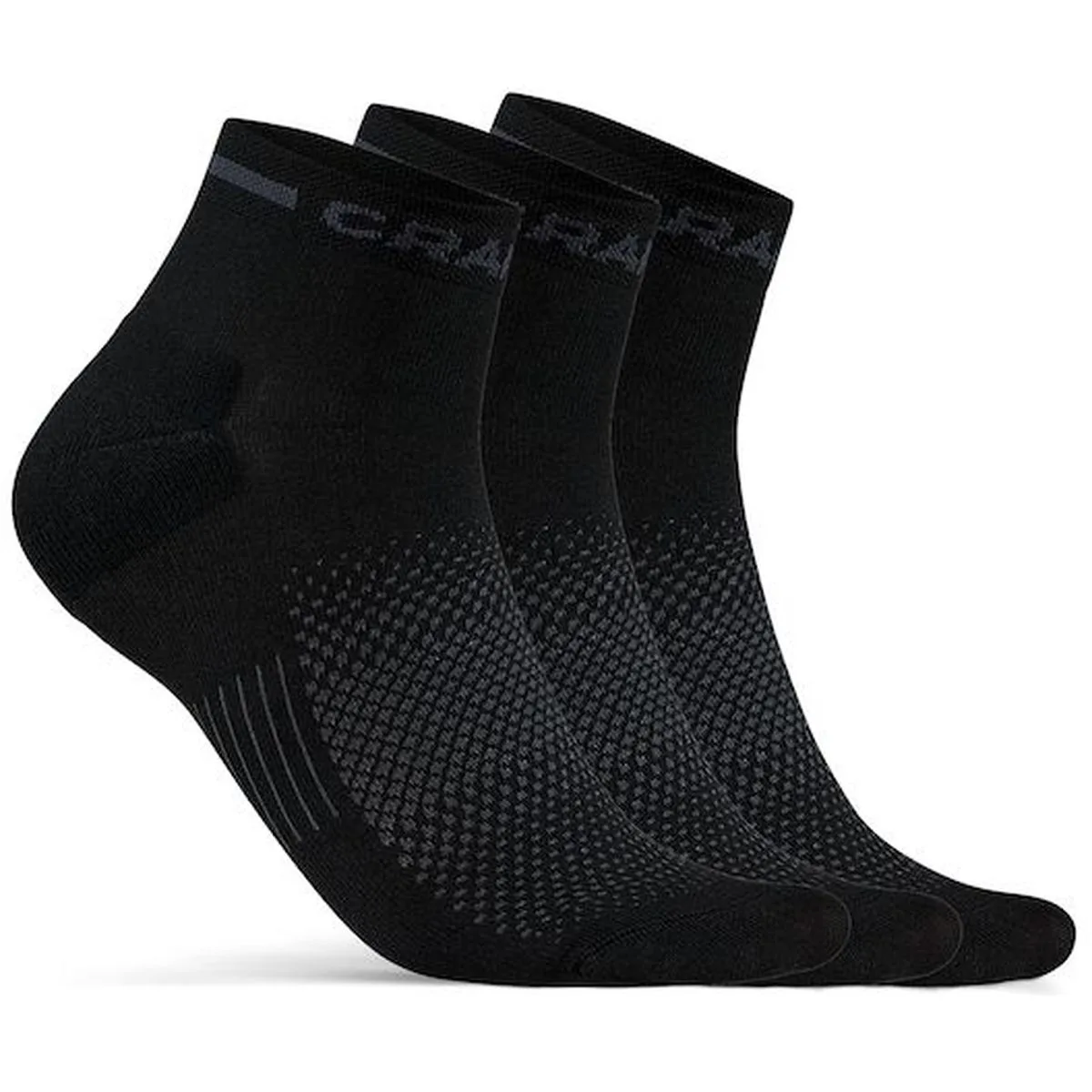 Core Dry Mid 3er-Pack Socken, schwarz 34/36