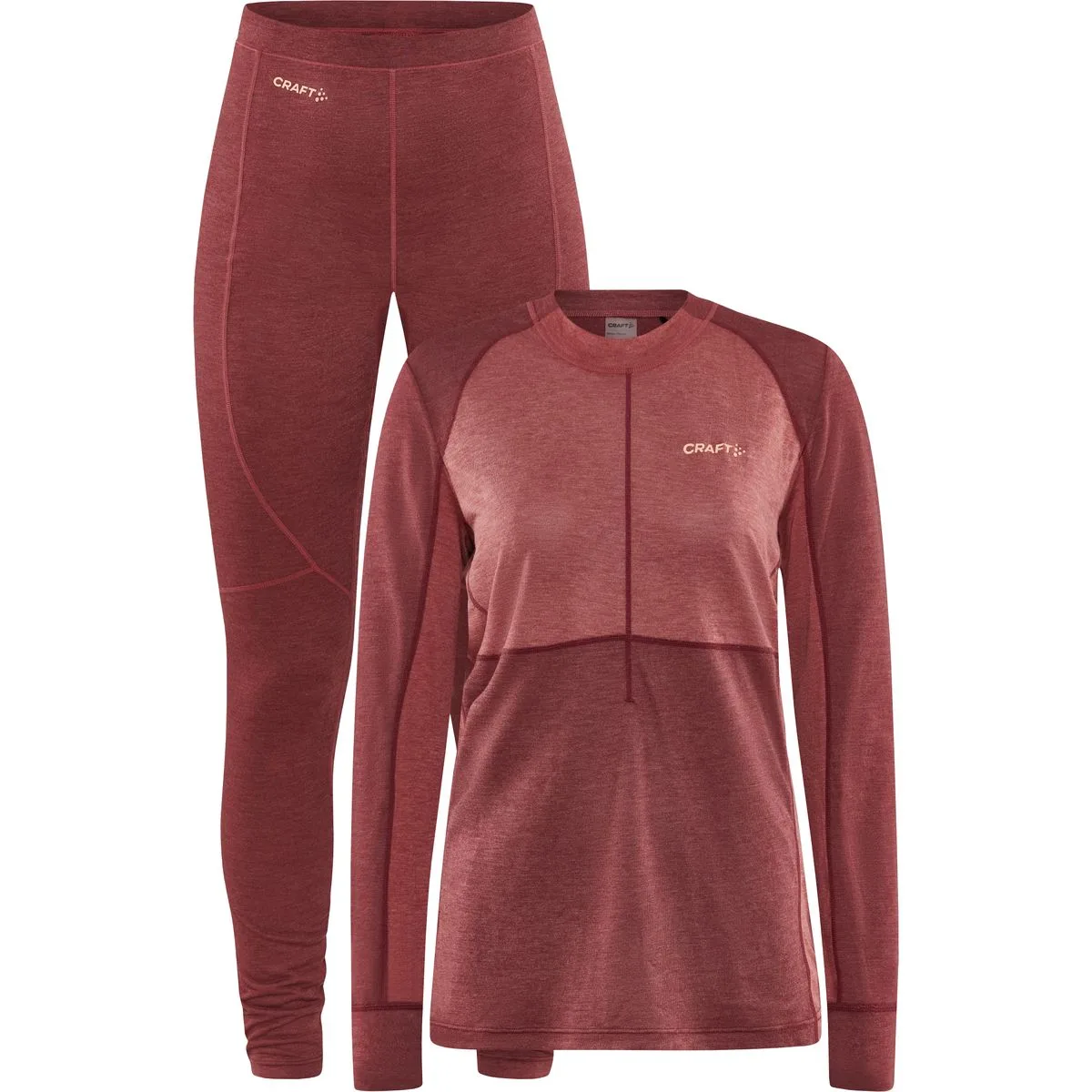 Craft Core Wool Mix Set Damen Unterwäsche-Set, rot