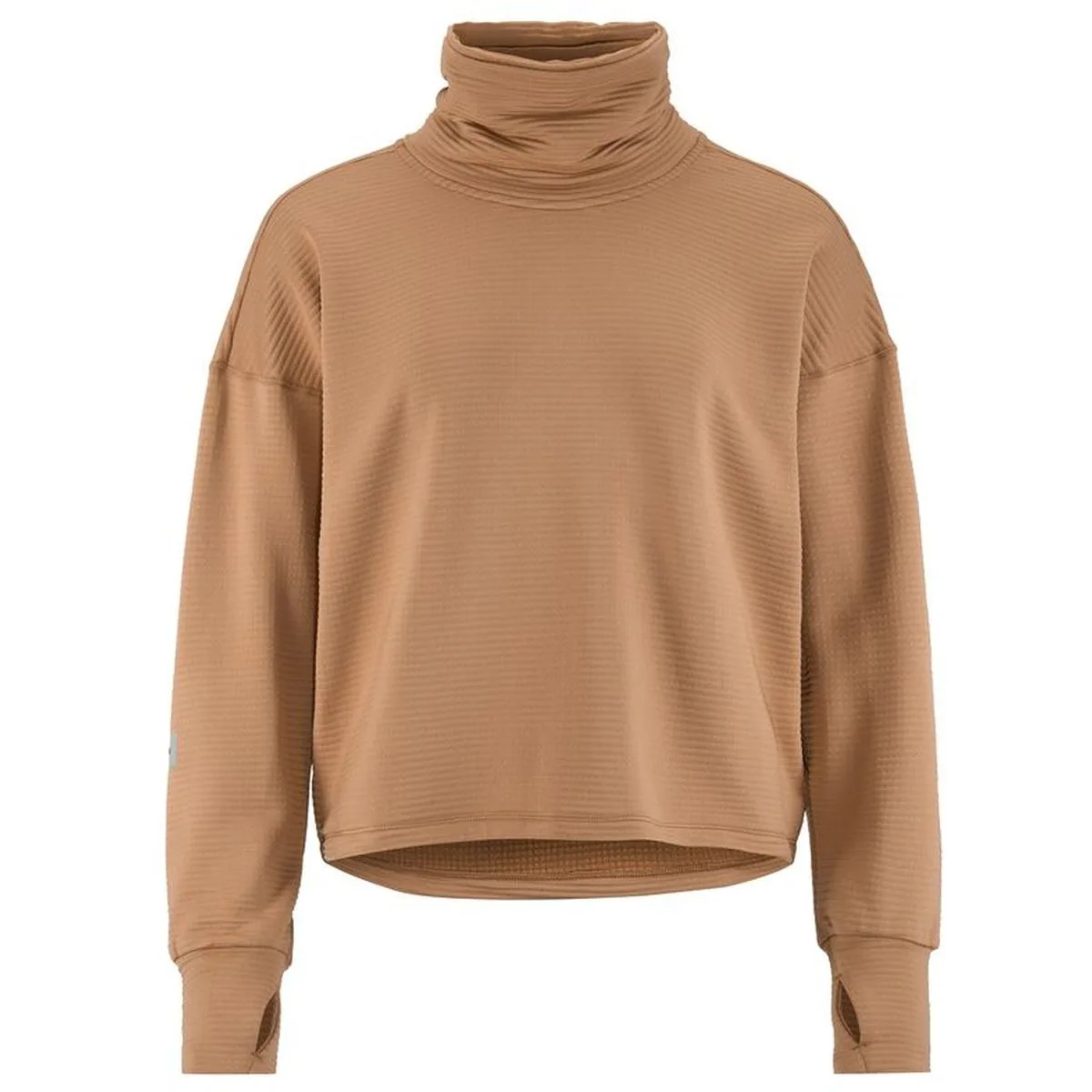 Subz Funnelneck Damen Sweatshirt, braun L