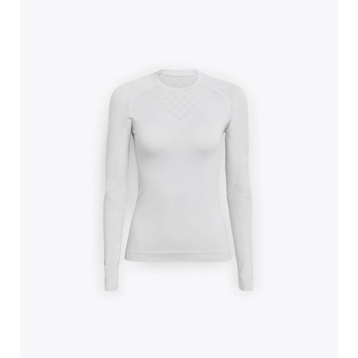 Active LS Damen Longsleeve, weiß S/M
