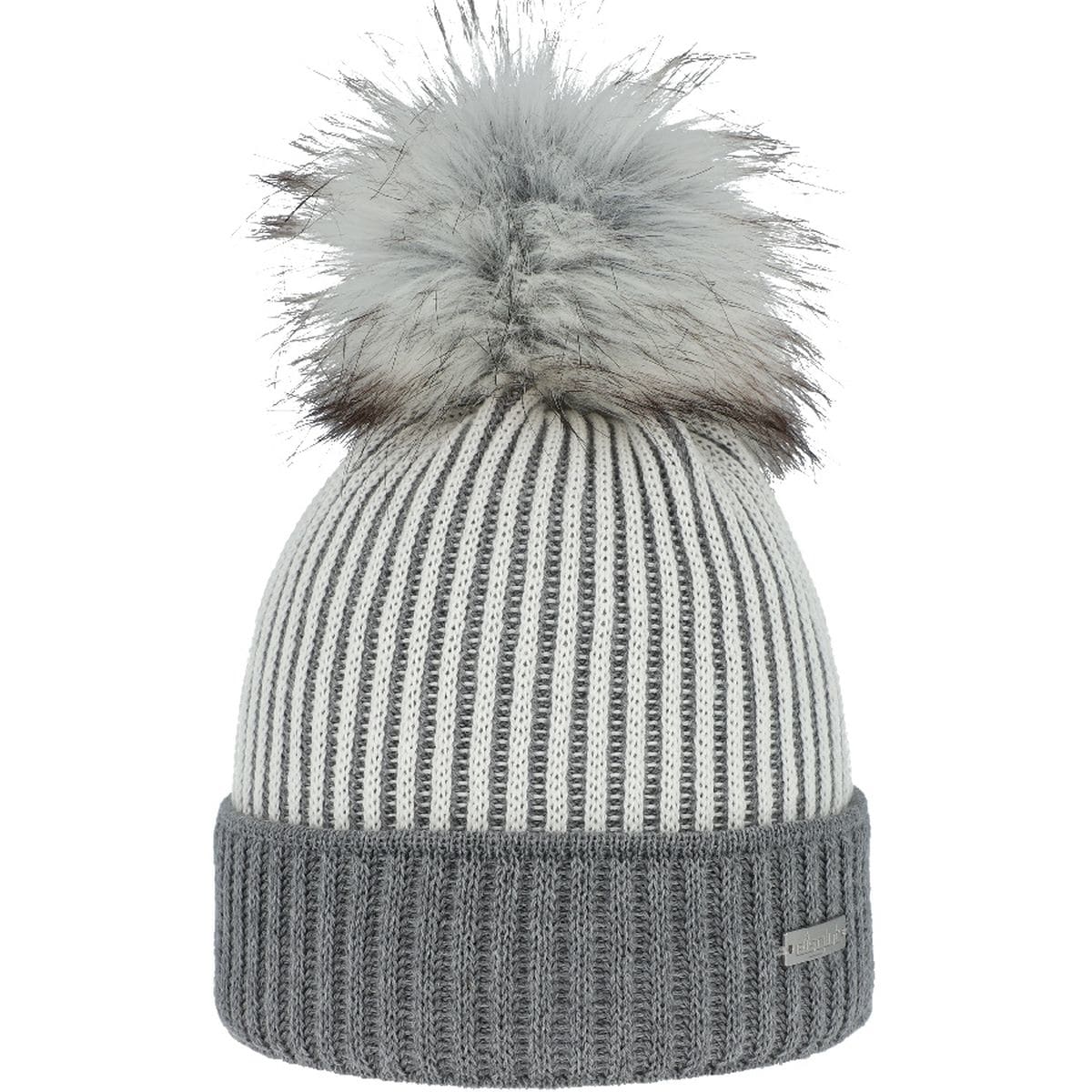 Eisglut Ornellal Merino Mädchen Mütze, silber