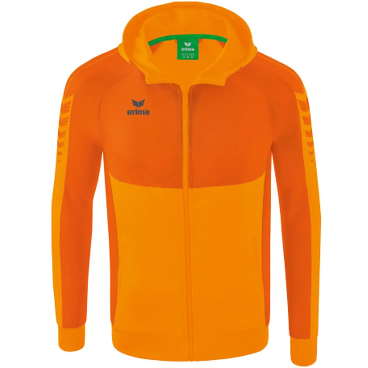 Six Wings mit Kapuze Kapuzensweater, orange M