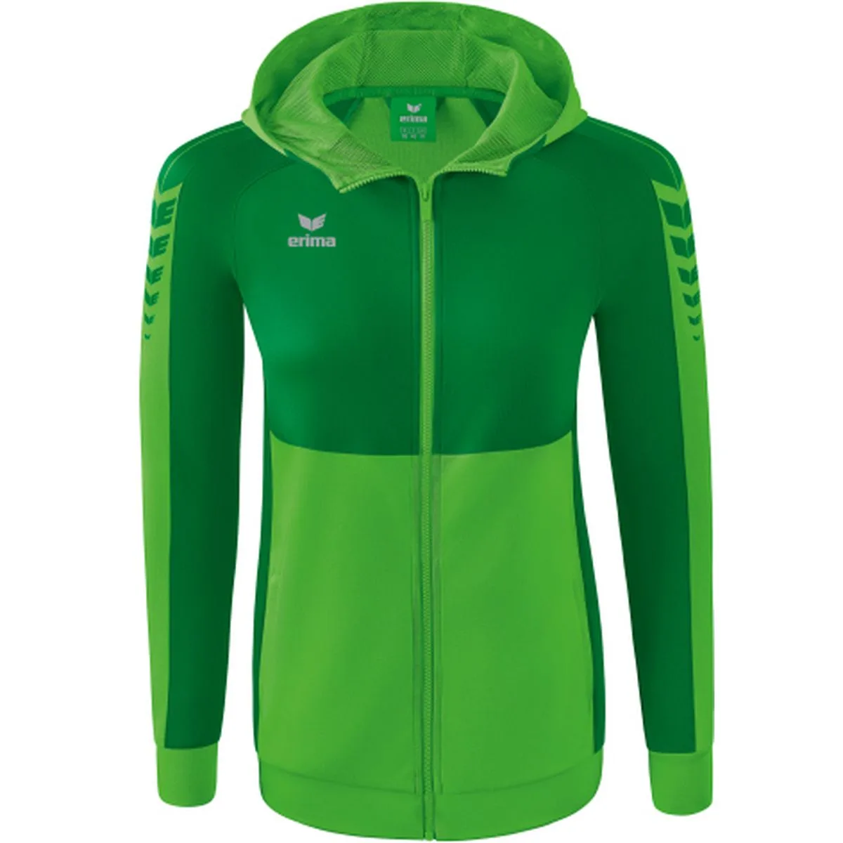 Six Wings mit Kapuze Damen Kapuzensweater, grün 40
