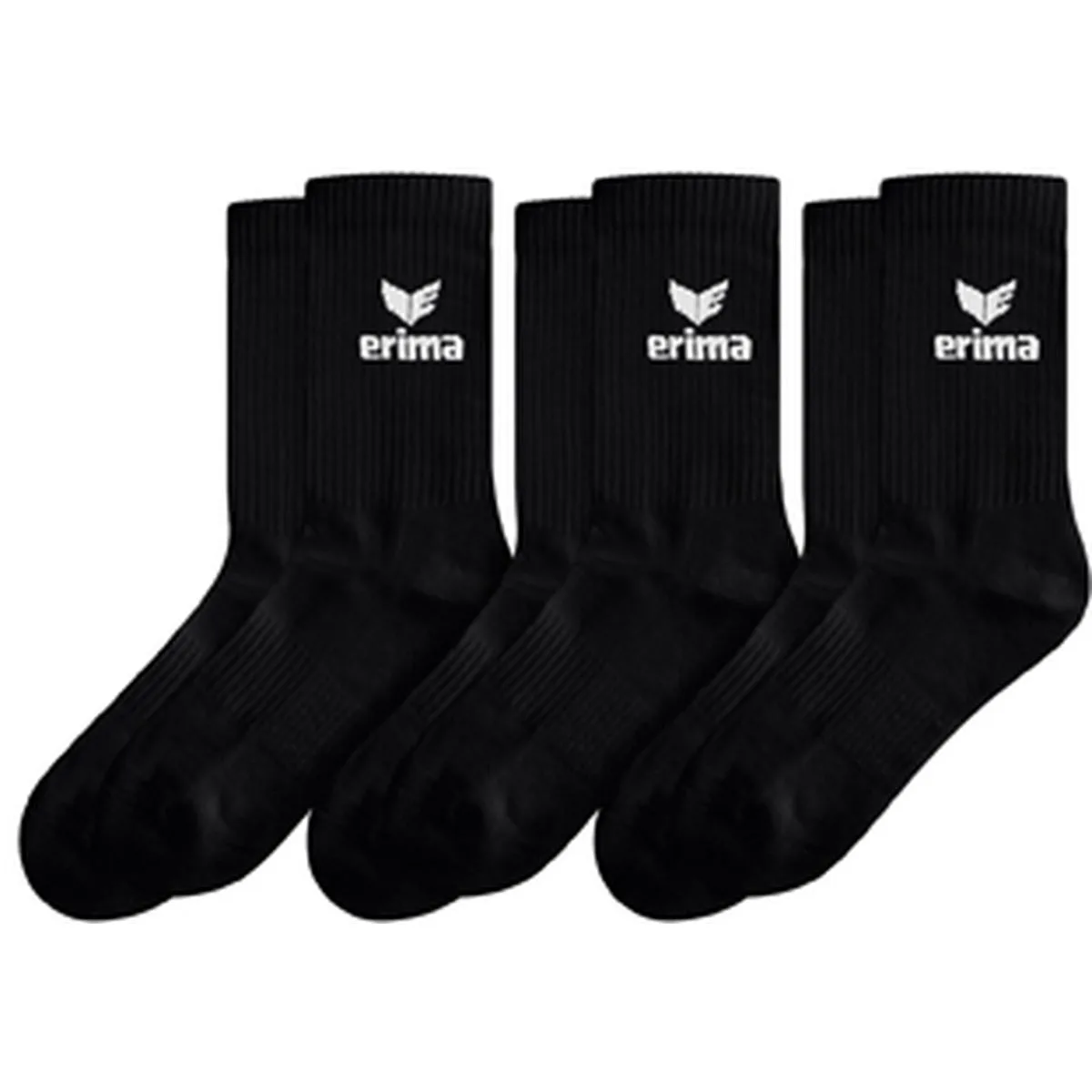 Sport 3er-Pack Socken, schwarz 43-46