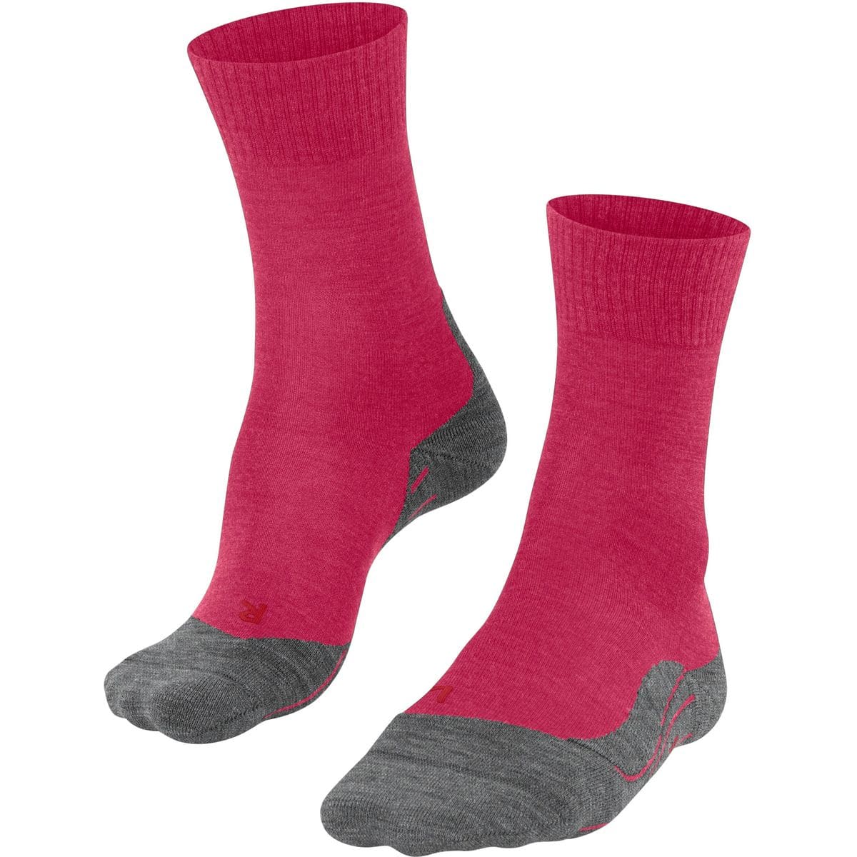 Trekking 5 Wander Damen Socken, rot 41-42