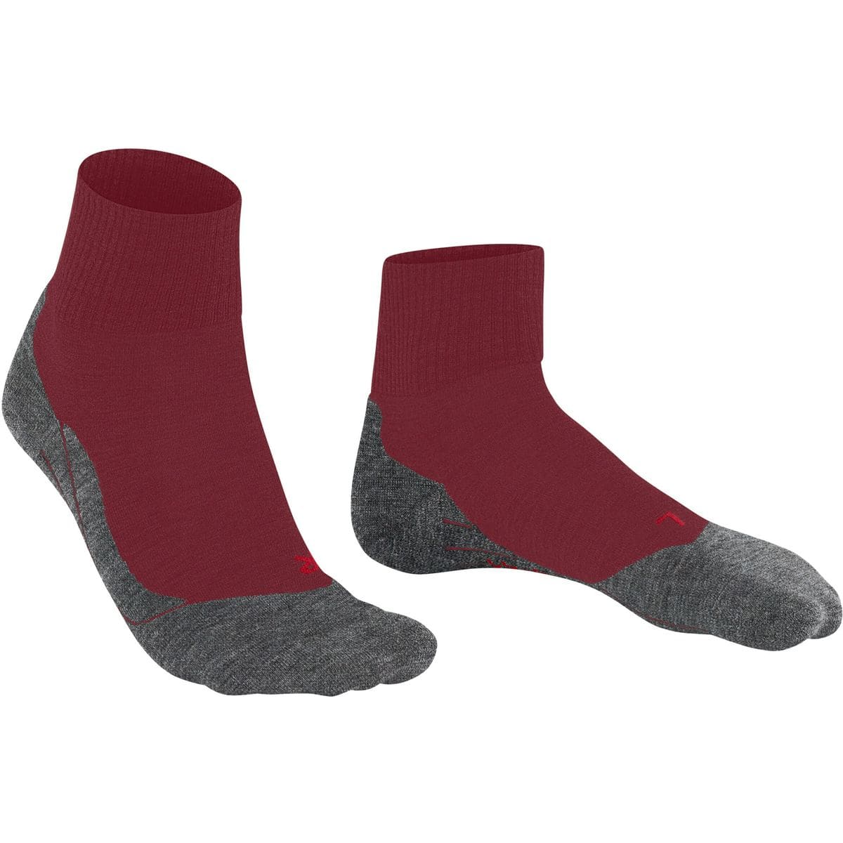 Trekking 5 Wander Damen Socken, rot 37-38