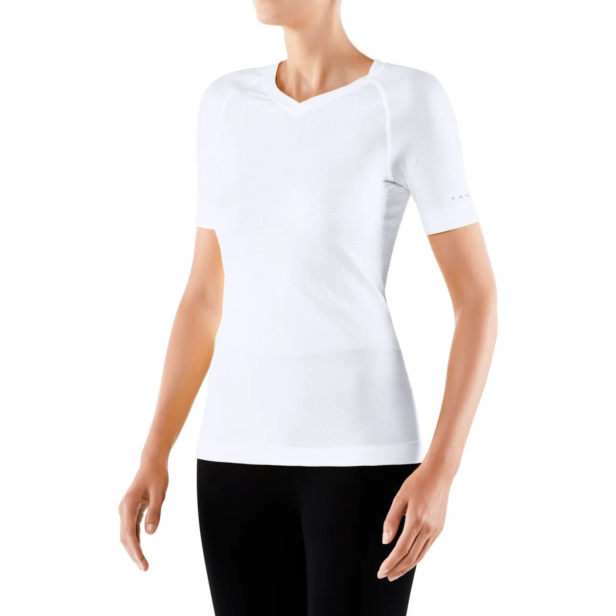 Falke C Shortsleeved Shirt Regular Damen weiß