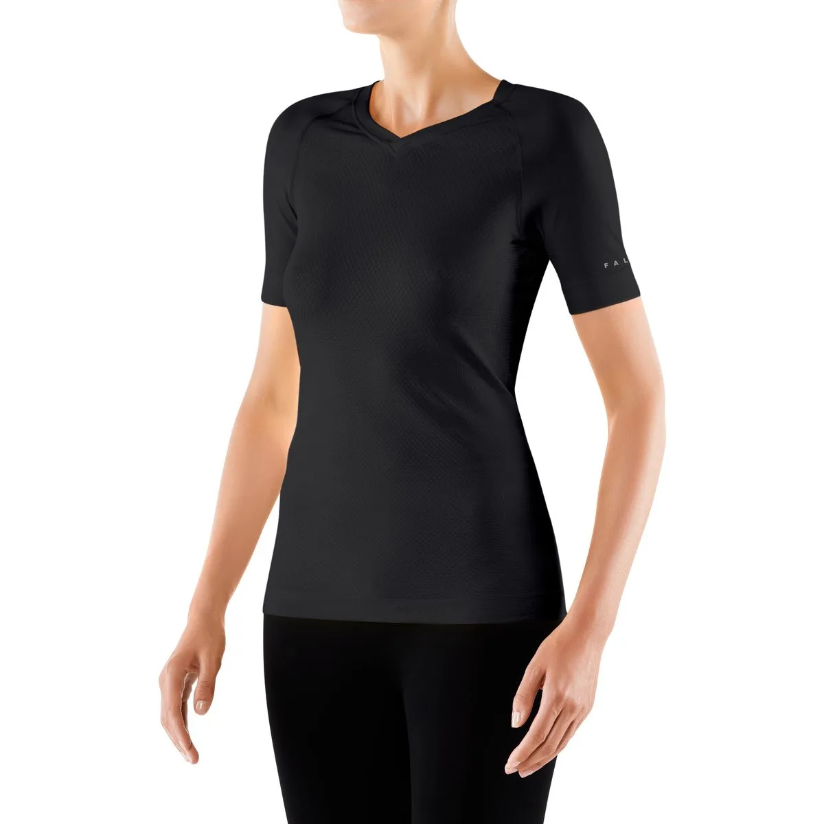 Falke C Shortsleeved Shirt Regular Damen schwarz