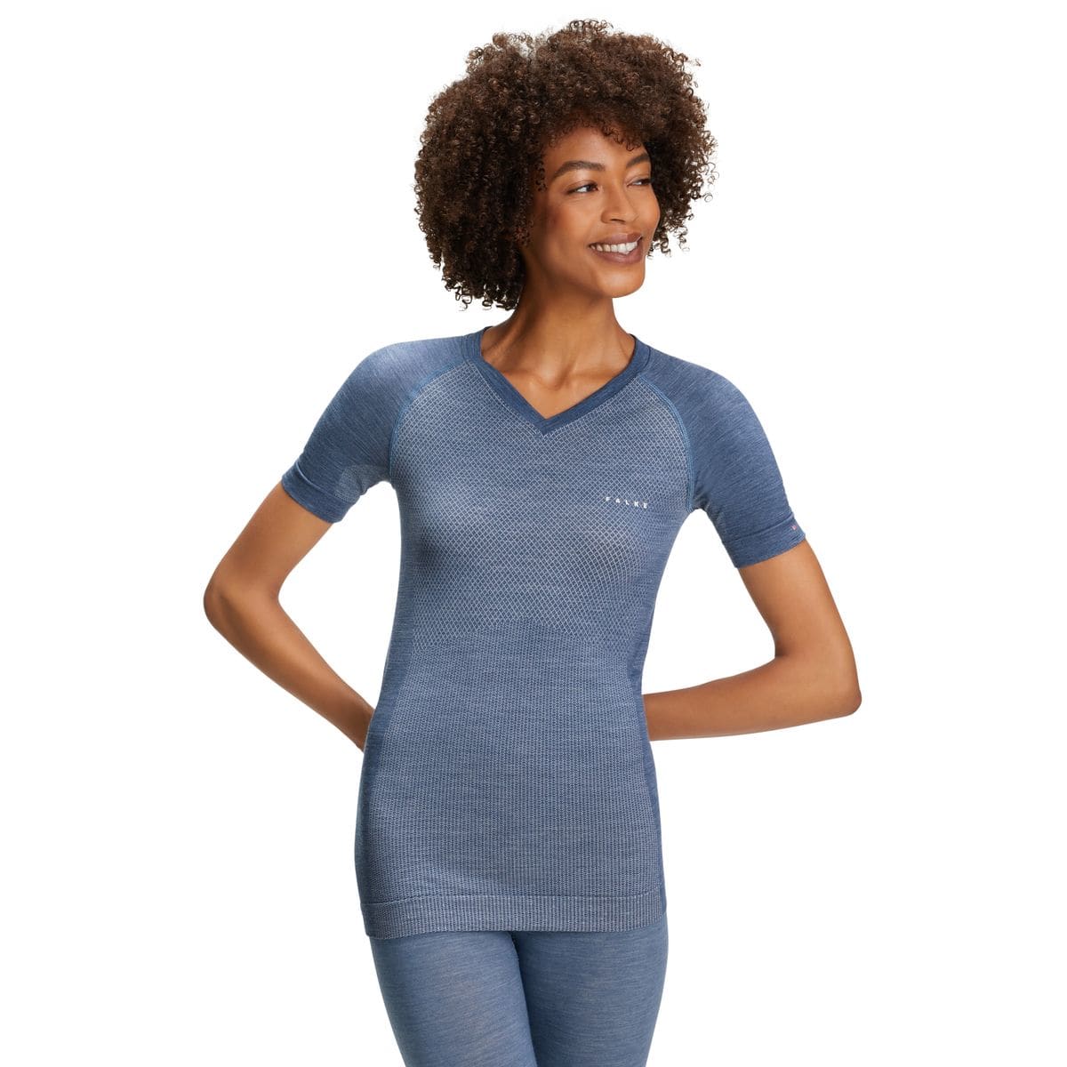 Wool-Tech -Lightl. Regular Damen Unterhemd, blau M