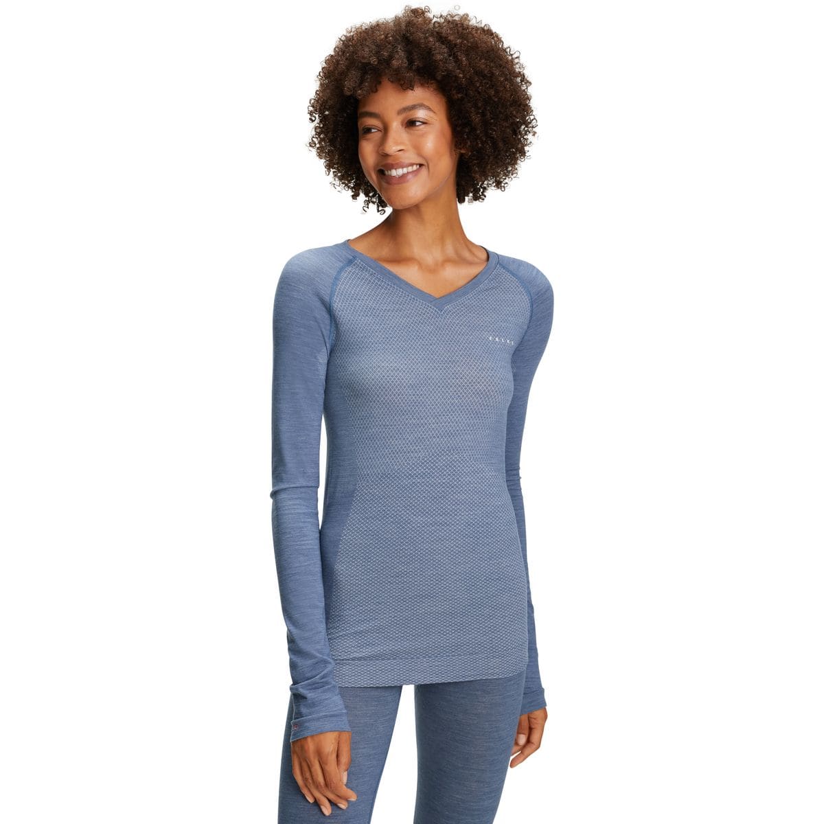 Wool-Tech Light Regular Damen Unterhemd, blau L