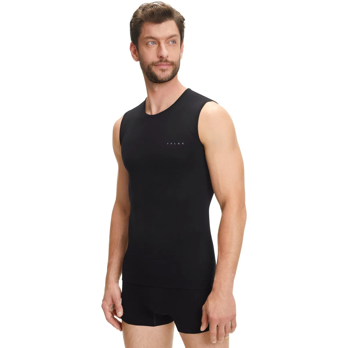 Singlet Herren Unterhemd, schwarz S