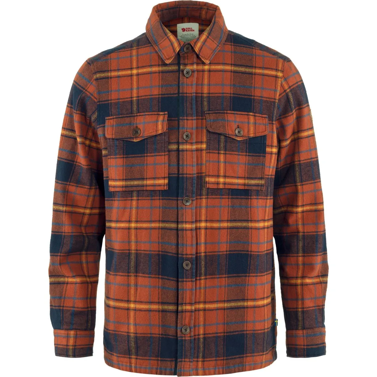 Övik Lite Padded Herren Hemd, orange M