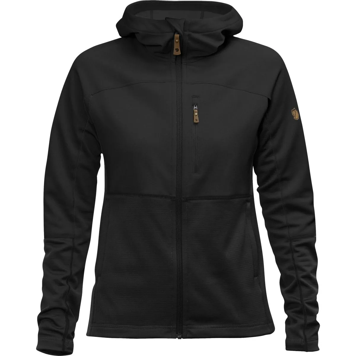 Abisko Trail Fleece Damen Midlayer, schwarz M