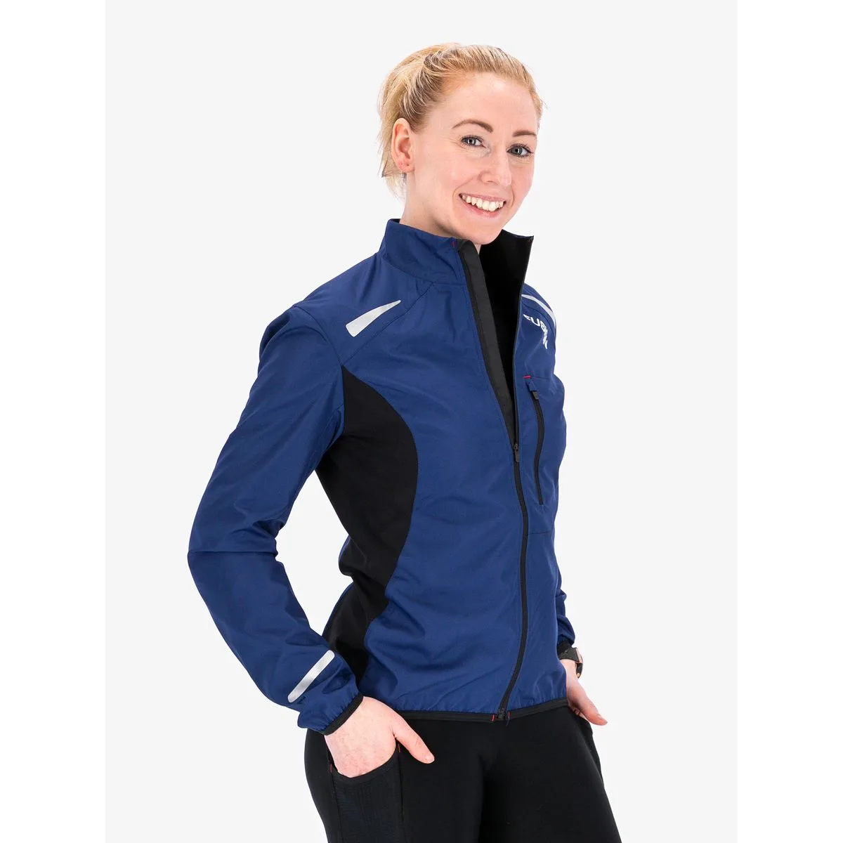 Fusion S1 Run Damen Jacke, blau XS