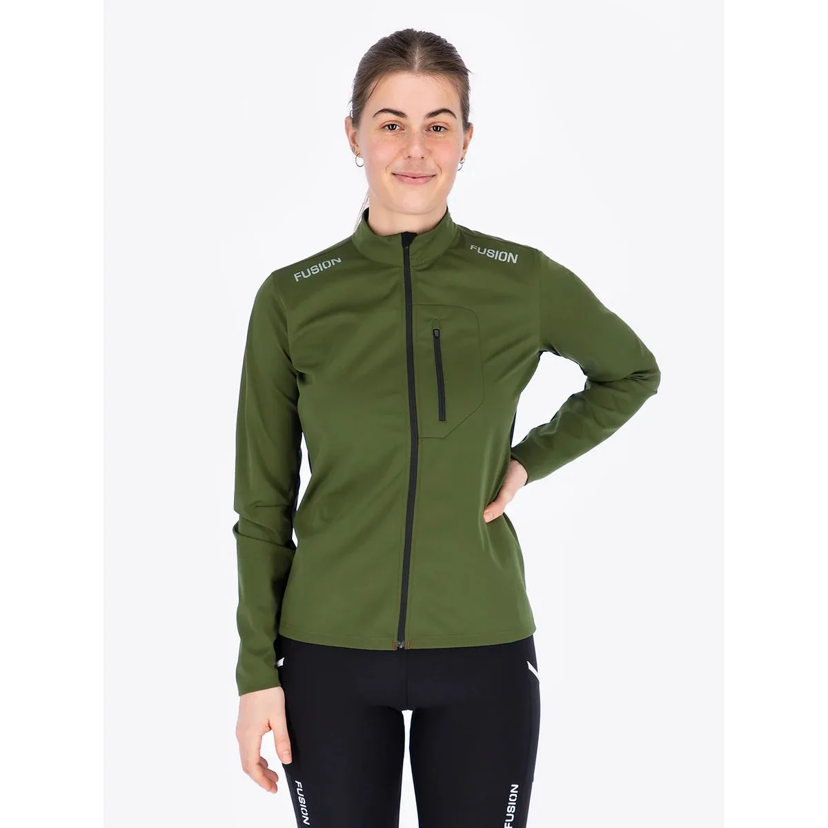 Fusion S2 Run Damen Jacke, grün L