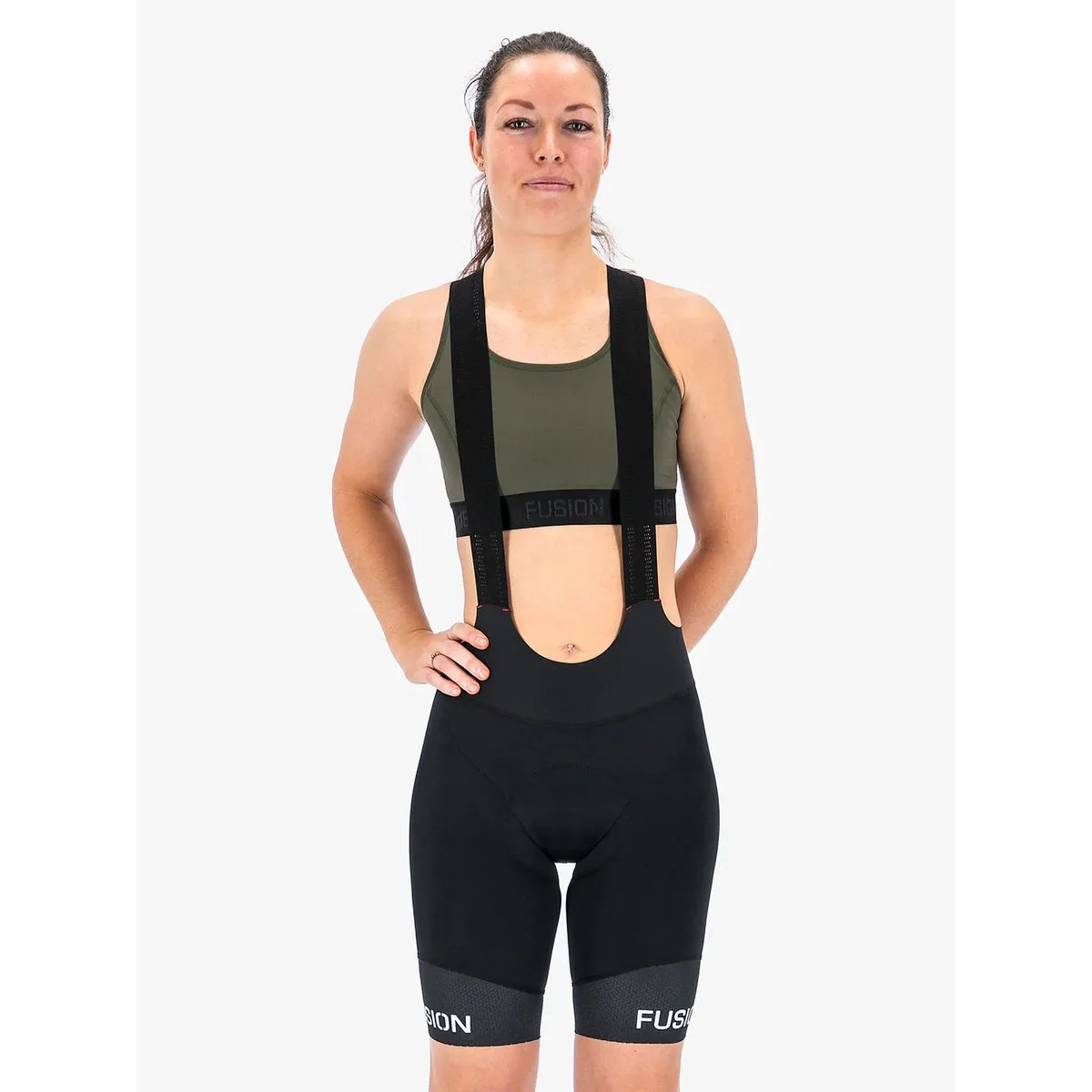 C3 Damen Trägerhose, schwarz L