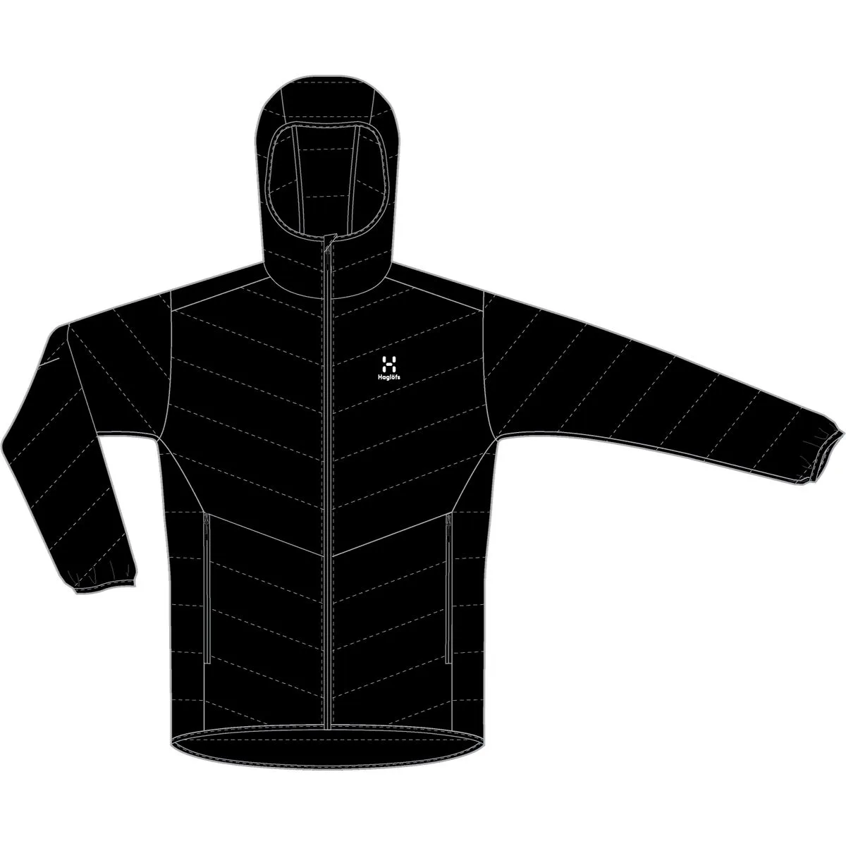 Särna Mimic Herren Funktionsjacke, schwarz S