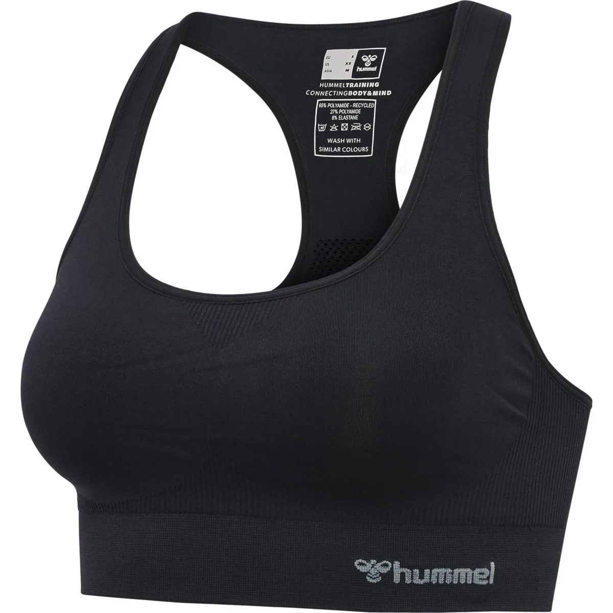 Tif Seamless Sports Damen Sport-BH, schwarz XS