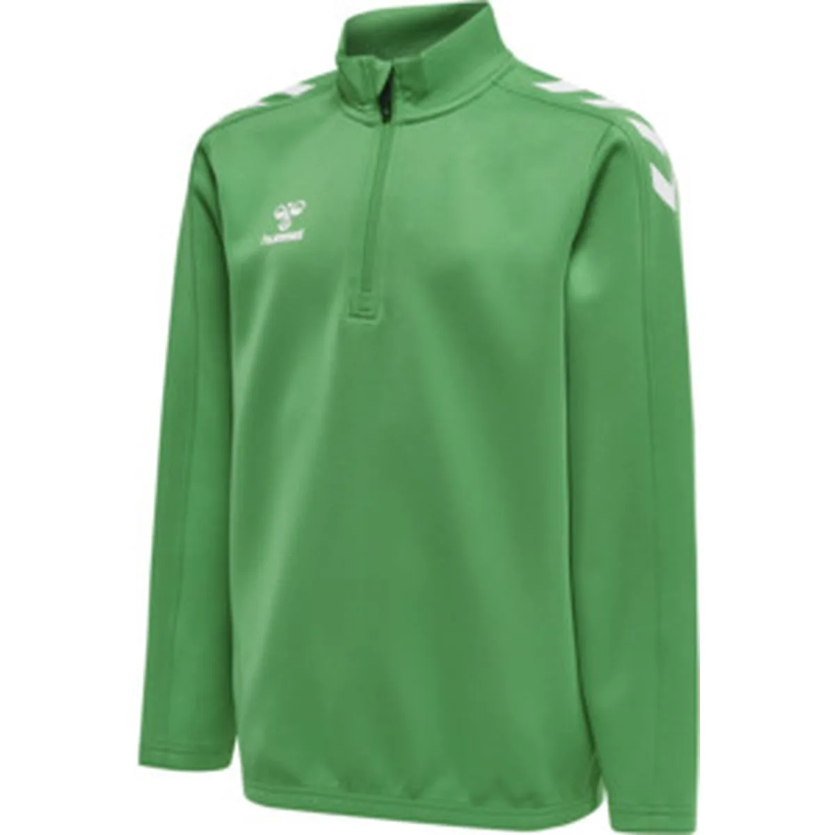 Hummel Core XK (halber Reißverschluss) Poly Kinder Sweatshirt, grün