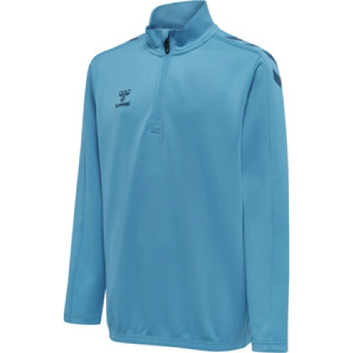 Hummel Core XK (halber Reißverschluss) Poly Kinder Sweatshirt, hellblau