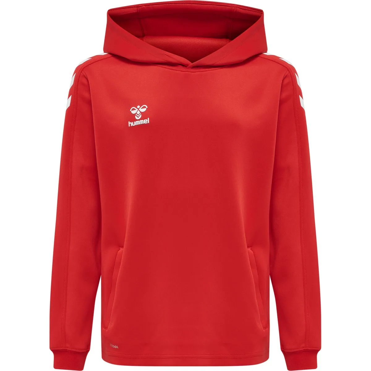 Core XK Poly Kinder Kapuzensweater, rot 140