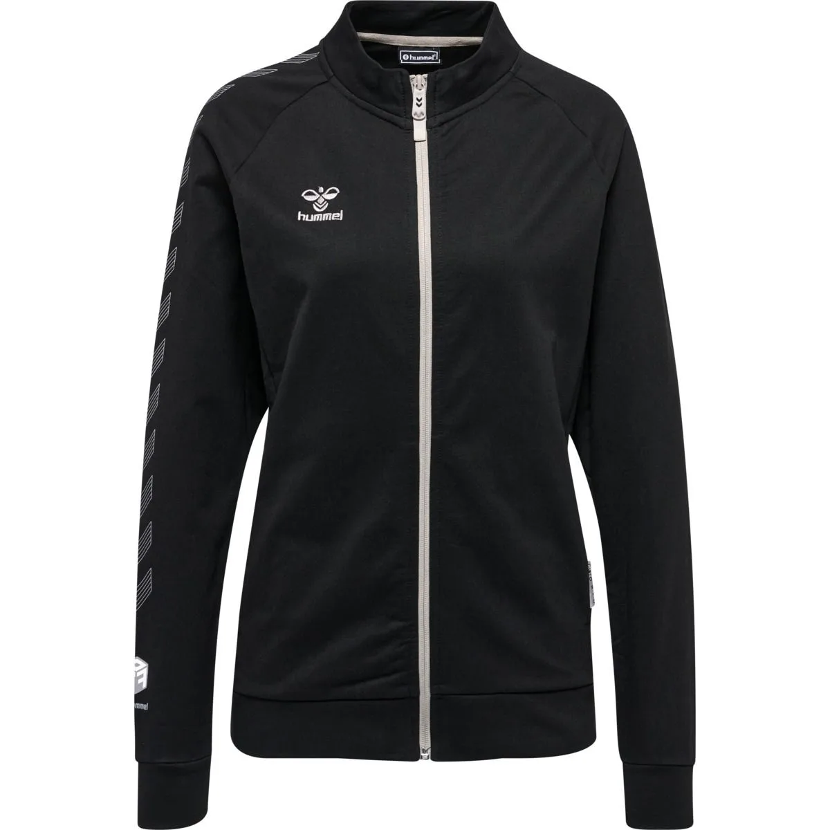 Move Grid Cotton (Reißverschluss) Damen Sweatshirt, schwarz XL