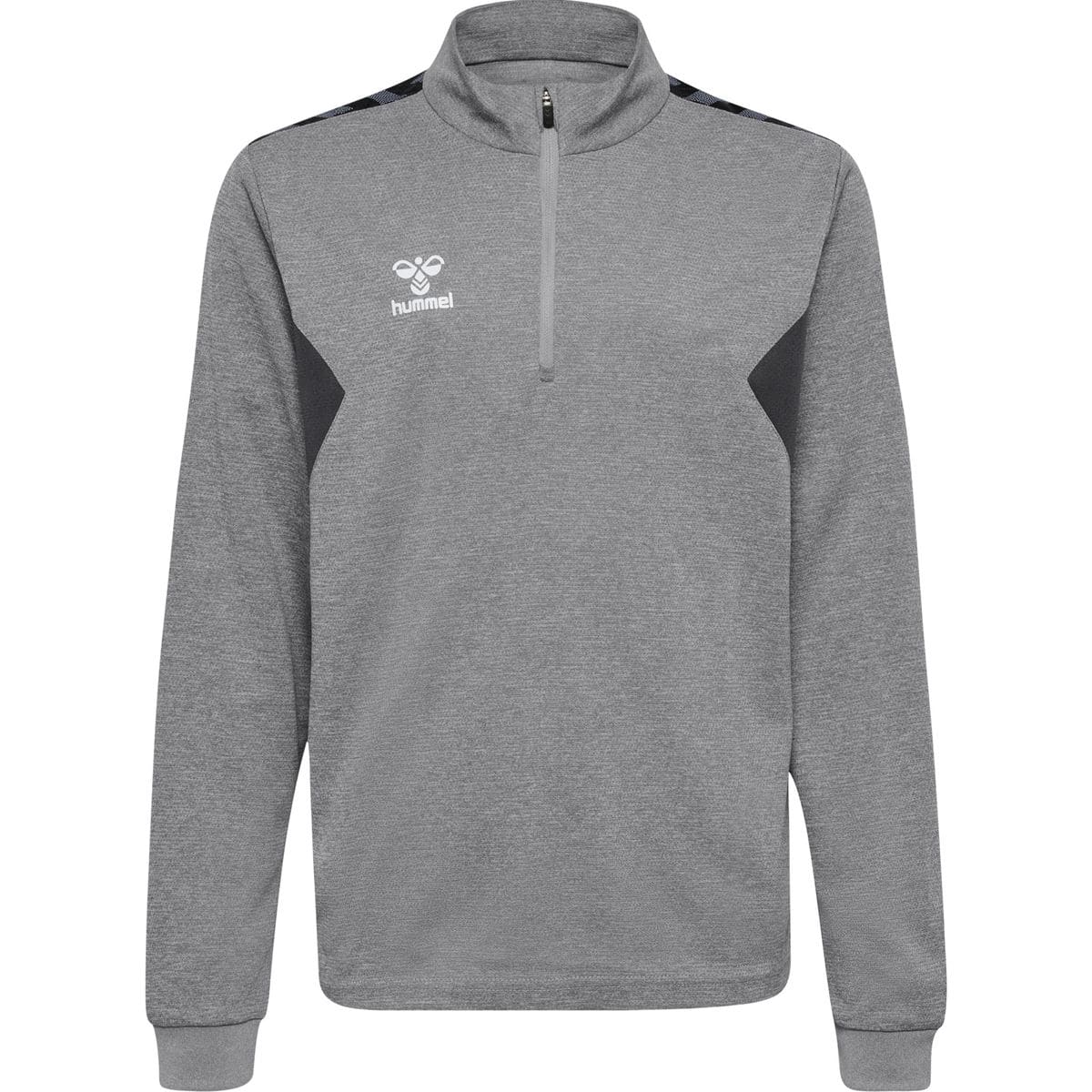 Authentic (halber Reißverschluss) Kinder Sweatshirt, grau 140