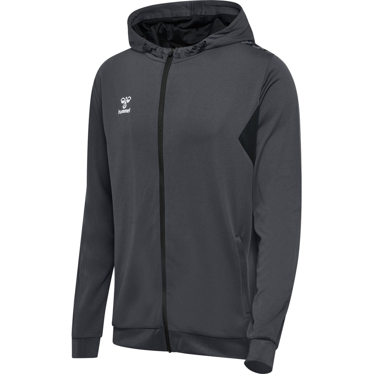 Authentic PL (Reißverschluss) Herren Kapuzensweater, grau XL
