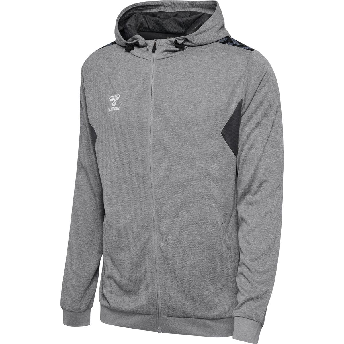 Authentic PL (Reißverschluss) Herren Kapuzensweater, grau 2XL