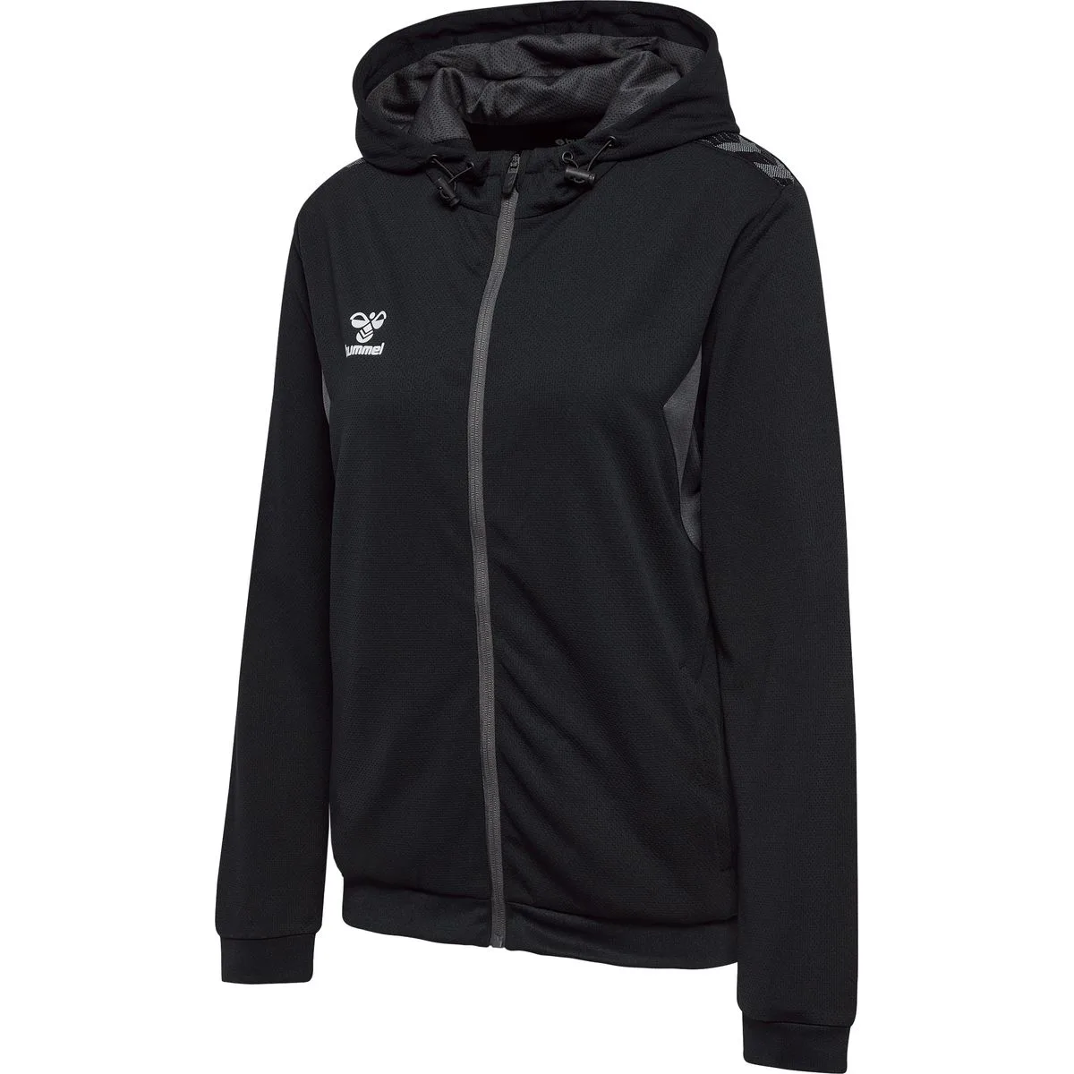 Authentic PL (Reißverschluss) Damen Kapuzensweater, schwarz S