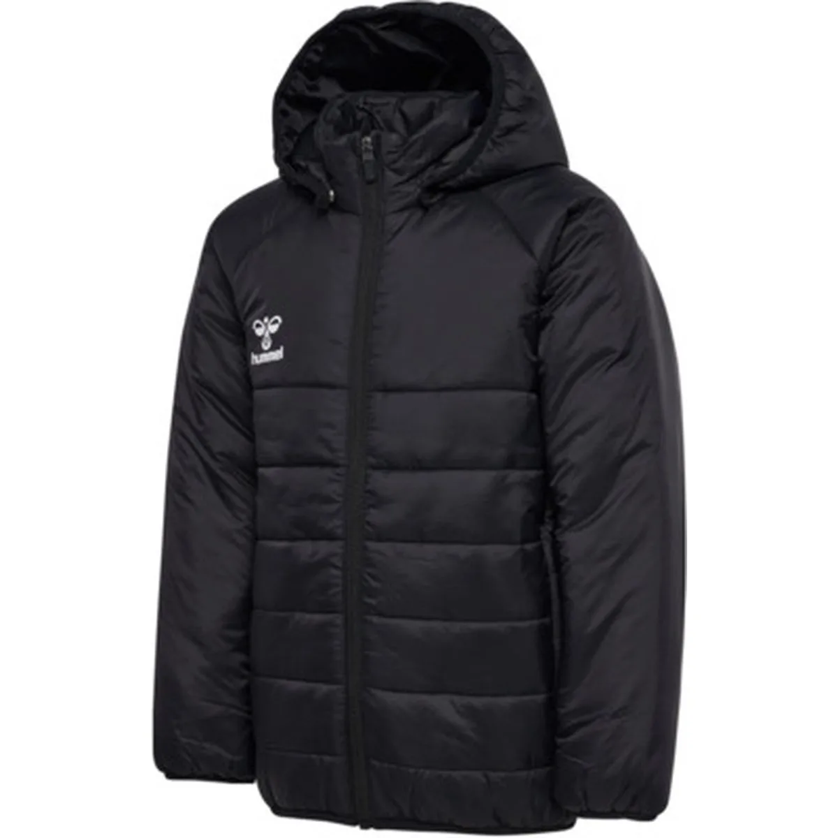 GO Quilted Hood Kinder Jacke, schwarz 128