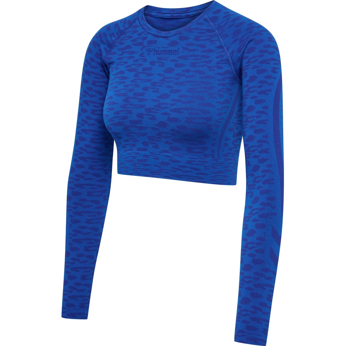 MT LEO Seamless Crop Damen Longsleeve, blau S
