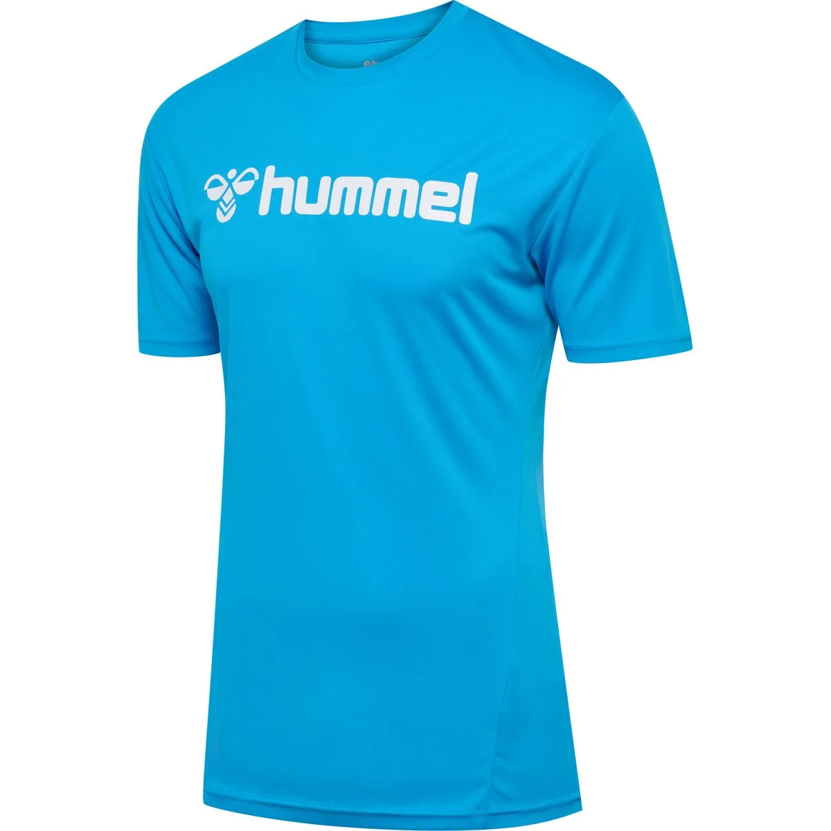 Hummel Logo T-Shirt, blau 2XL