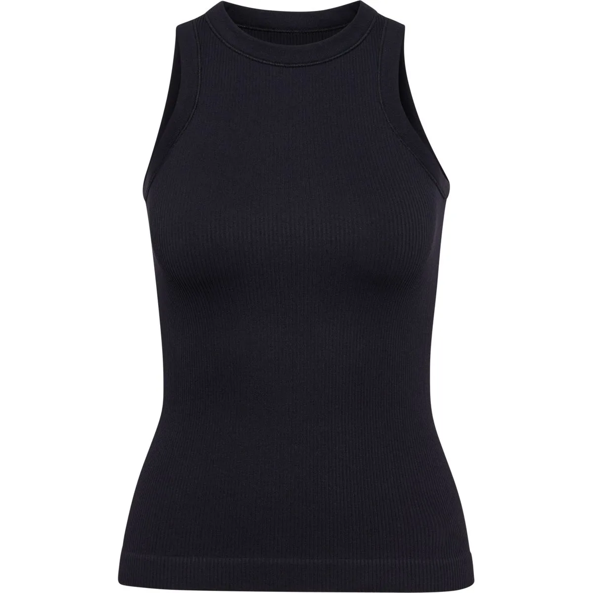 Pulse Seamless Rib Damen Tanktop, schwarz M