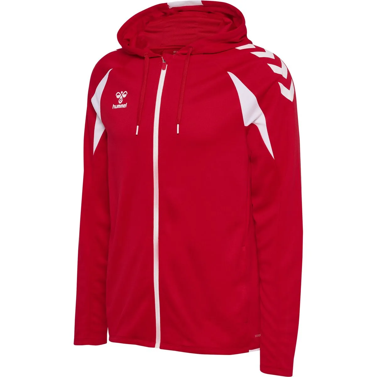 Core 2.0 Zip Herren Kapuzensweater, rot S