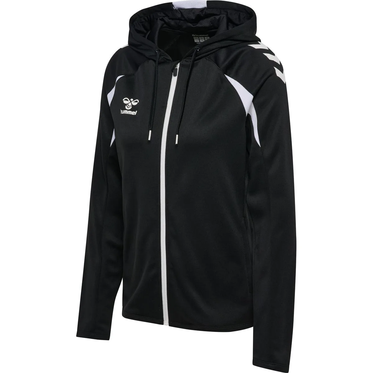 Core 2.0 Zip Damen Kapuzensweater, schwarz L