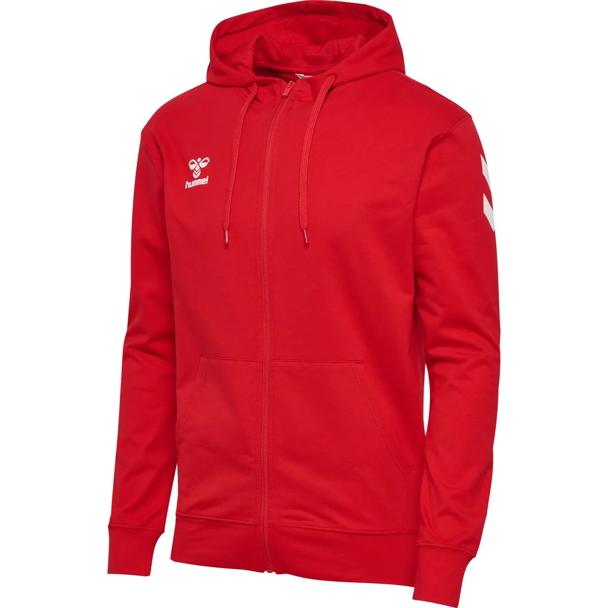 GO 2.0 Chevron Zip Herren Kapuzensweater, rot 2XL