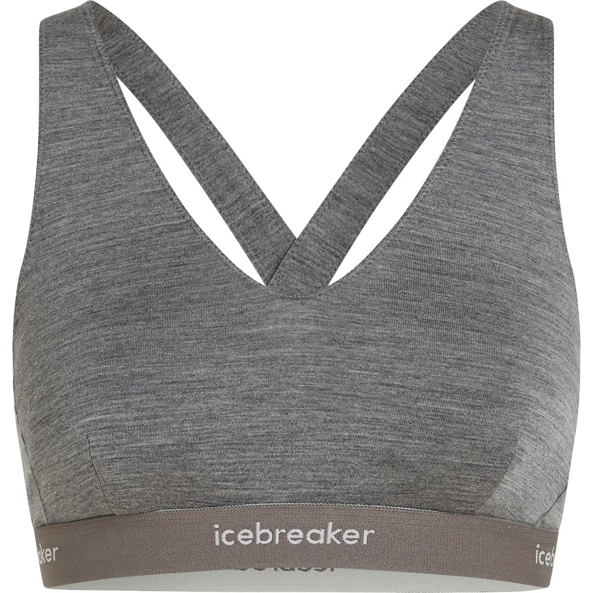Icebreaker Merino Blend 125 Cool-Lite™ Sprite Racerback Damen Sport-BH, grau